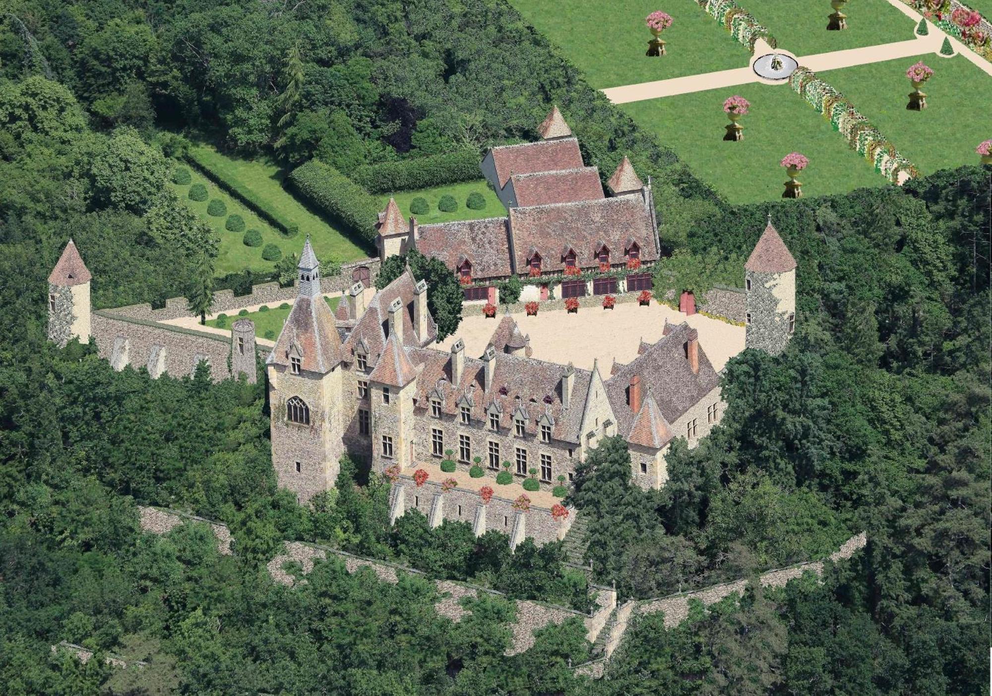 Chateau De Peufeilhoux Vallon-en-Sully Esterno foto